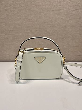 Prada Odette Leather Mini Bag White 18.5x13x6.5cm