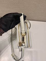 Prada Odette Leather Mini Bag White 18.5x13x6.5cm - 5