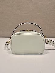 Prada Odette Leather Mini Bag White 18.5x13x6.5cm - 4