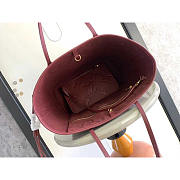 Louis Vuitton LV Neverfull Empreinte MM Wine Color 32x29x17cm - 3