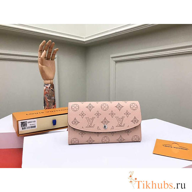 Louis Vuitton LV Wallet Iris Mahina Pink 19 x 12 x 2 cm - 1