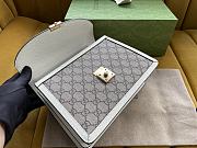 Gucci Ophidia Small Top Handle Bag White 25x17.5x7cm - 3