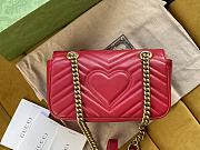 Gucci Marmont Red Gold Shoulder Bag 23 x 14 x 6 cm - 2
