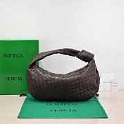 Bottega Veneta Small Jodie Intrecciato Leather Shoulder Bag Brown 48x40x16cm - 1