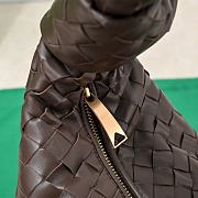 Bottega Veneta Small Jodie Intrecciato Leather Shoulder Bag Brown 48x40x16cm - 6