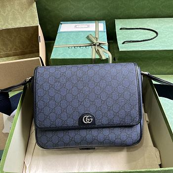 Gucci Ophidia Medium Messenger Bag Blue 28x22x8cm