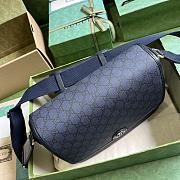 Gucci Ophidia Medium Messenger Bag Blue 28x22x8cm - 5