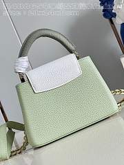 Louis Vuitton Mini LV Capucines Green White 21x14x8cm - 2