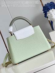 Louis Vuitton LV Capucines BB Green White 27x18x9cm - 6