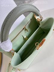 Louis Vuitton LV Capucines BB Green White 27x18x9cm - 4