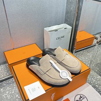 Hermès Beige Mules