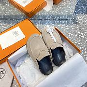 Hermès Beige Mules - 2