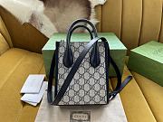 Gucci Mini Tote Bag With Interlocking Blue G 20x16x7cm - 4