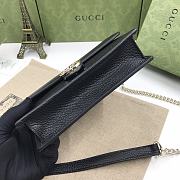 Gucci Interlocking Leather Mini Bag Black 20×12×4cm - 3