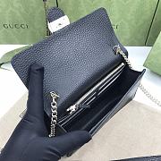 Gucci Interlocking Leather Mini Bag Black 20×12×4cm - 2