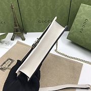 Gucci Interlocking Leather Mini Bag White 20×12×4cm - 3