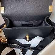 Chanel Boy Bag With Handle Caviar Gold Black 20x12x7cm - 2