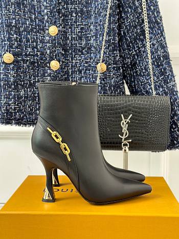 Louis Vuitton LV Sparkle Ankle Black Boot 6.5cm