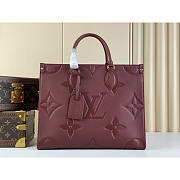 Louis Vuitton LV OnTheGo MM Tote Wine Red 35x27x14cm - 1