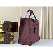Louis Vuitton LV OnTheGo MM Tote Wine Red 35x27x14cm - 6