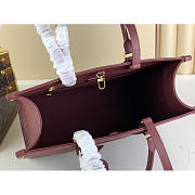 Louis Vuitton LV OnTheGo MM Tote Wine Red 35x27x14cm - 5