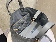 Dior Medium Toujours Bag Gray Macrocannage 28.5 x 21.5 x 19 cm - 5