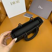 Dior Small Lady D-Joy Bag Ultramatte Black Cannage 22 x 12 x 6 cm - 5