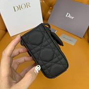 Dior Small Lady D-Joy Bag Ultramatte Black Cannage 22 x 12 x 6 cm - 4