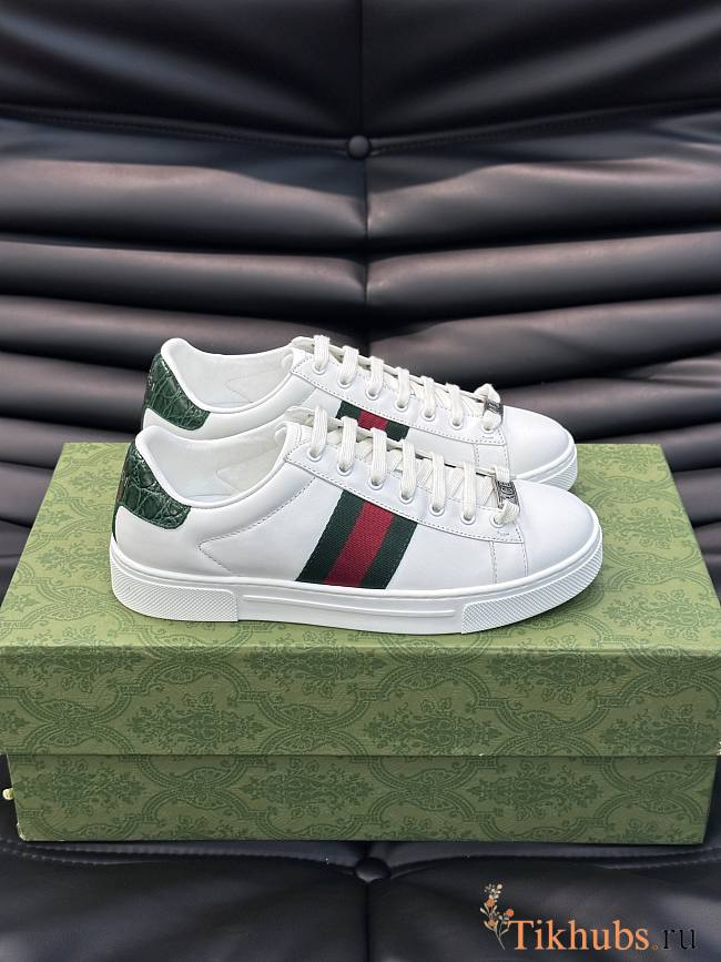 Gucci Women's ACE Sneaker With Web White - 1