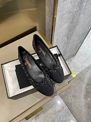 Chanel Ballerina Flat Tweet Black - 5