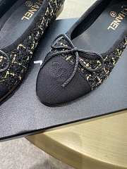 Chanel Ballerina Flat Tweet Black - 2