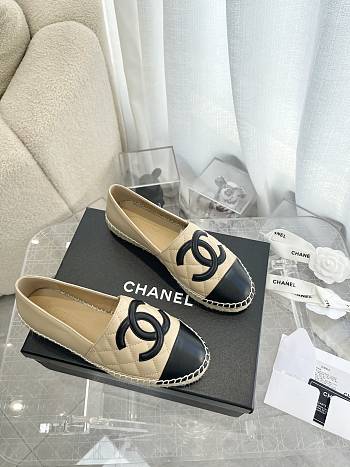 Chanel Espadrilles Beige Black