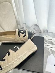 Chanel Espadrilles Beige Black - 2