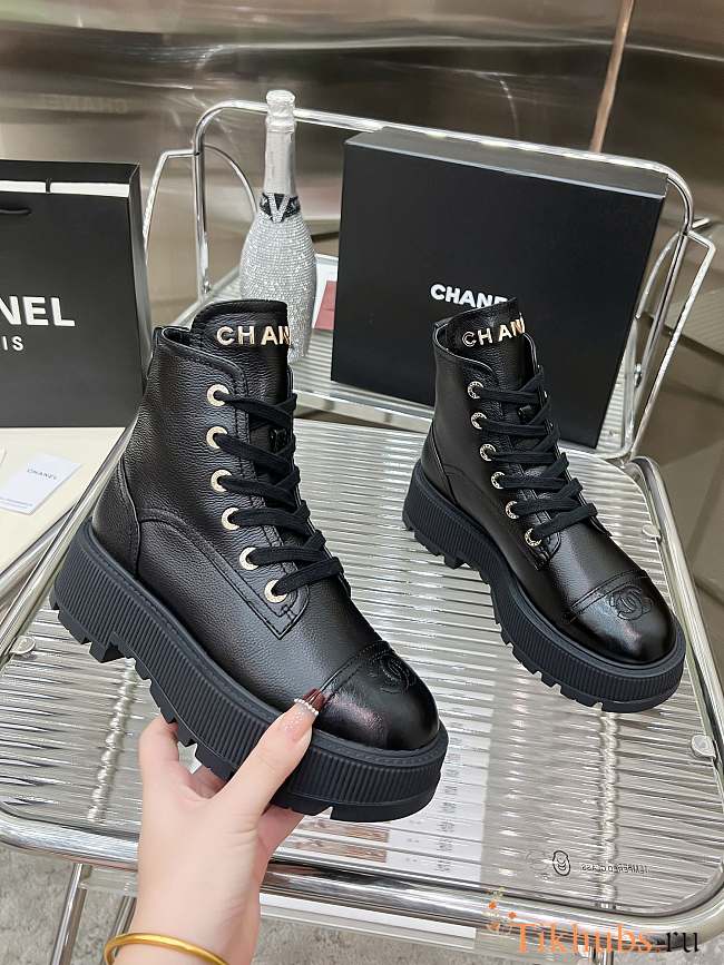 Chanel Black Ankle Boots - 1