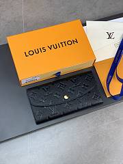 Louis Vuitton LV Wallet Emilie Black 19 x 10 x 2 cm - 1