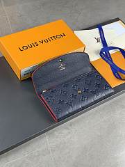 Louis Vuitton LV Wallet Emilie Navy Blue 19 x 10 x 2 cm - 5