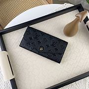 Louis Vuitton LV Wallet Monogram Black Sarah 19 x 10.5 x 2 cm - 1