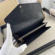 Louis Vuitton LV Wallet Monogram Black Sarah 19 x 10.5 x 2 cm - 3