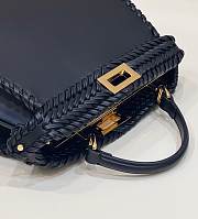 Fendi Peekaboo Black Matching Threading Small 27x21x11cm - 6