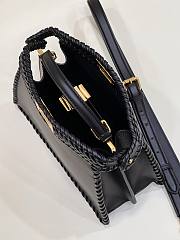 Fendi Peekaboo Black Matching Threading Small 27x21x11cm - 5