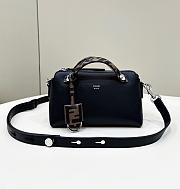 Fendi By The Way Mini Small Black Leather Boston Bag 21x12.5x9.5cm - 1