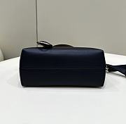 Fendi By The Way Mini Small Black Leather Boston Bag 21x12.5x9.5cm - 6