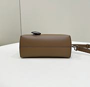 Fendi By The Way Mini Small Brown Leather Boston Bag 21x12.5x9.5cm - 6