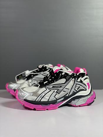 Balenciaga Runner Sneaker Silver Black Neon Pink 