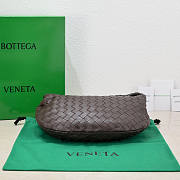 Bottega Veneta Teen Jodie Shoulder Bag Brown 36x21x13cm - 4