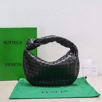 Bottega Veneta Teen Jodie Shoulder Bag Black 36x21x13cm