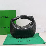 Bottega Veneta Teen Jodie Shoulder Bag Black 36x21x13cm - 6