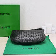 Bottega Veneta Teen Jodie Shoulder Bag Black 36x21x13cm - 4