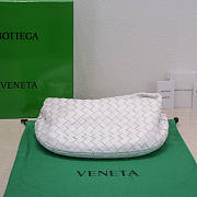 Bottega Veneta Teen Jodie Shoulder Bag White 36x21x13cm - 3