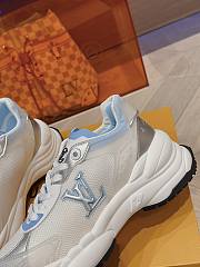 Louis Vuitton LV White Blue Sneakers - 3